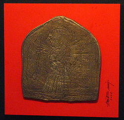 'Durga' - Amitava Banerjee - On Bronze - 10x10.2