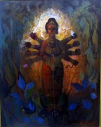 'Durga' - Anita Datta - acrylic - 30