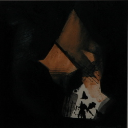 'Black Memories ' - Atanu Bhattacharya - Acrylic and Dry Pastel on Board - 10" x 10"
