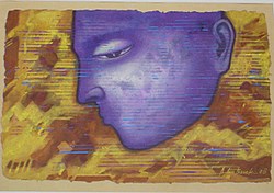 'Untitled' - Atin Basak - Tempera on paper - 17