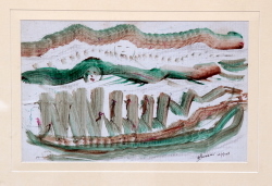 'Environment(5)' - B.R.Panesar - Mixed Media  - 8" x 12"