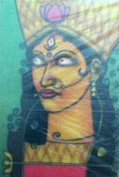 'Durga (2)' - Biswajit Saha - Pastel - 22� x 15�
