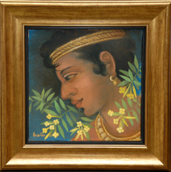 'Untitled(2)' - Bratin Khan - Oil on Canvas - 13" x 13"