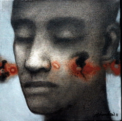 'Untitled(2)' - Chandra Bhattacharjee - Acrylic - 12" x 12"