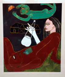 'Freedom' - Chandrasekhar Acharya - Tempera on Canvas - 30" x 25"