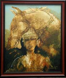 'Warrior_2' - Debabrata Chakrabarti - Acrylic - 24" x 20"