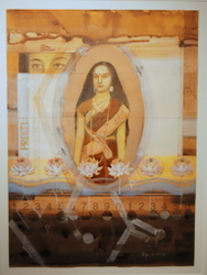 'Onlookers (2)' - Dipali Bhattacharya - Mixed media - 30" x 22"