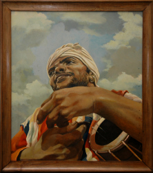 'Baul' - Diptish Ghosh Dastidar - Acrylic on Canvas - 34" x 30"