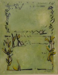 'Untitled' - Ganesh Haloi - Tempera - 18" x 14"