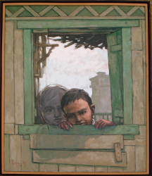 'On Looker' - Isha Mohammad - Oil on Canvas - 30