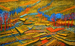 'Landscape' - Jayanta Mondal - Acrylic on Canvas - 30" x 48"
