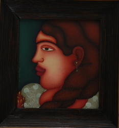 'Songs of Silence' - Jayita Borthakur - Oil on Canvas - 10" x 9"