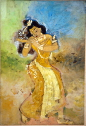 'Chanda' - Krishna Bandopadhyay - Tempera & Water colour - 23" x 16"