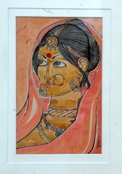 'Untitled' - Krishna Bandopadhyay - Mixed Media  - 8" x 5"