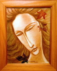 'Autumn' - Munindra Rajbongshi - Acrylic on Acid-free board - 18" x 14"