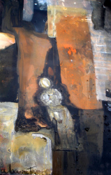 'Untitled' - Nabanita Banerjee - Acrylic on Canvas - 47X29