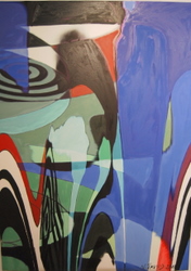 'Landscape' - Nabanita Javed - Oil on Canvas - 50" x 36"