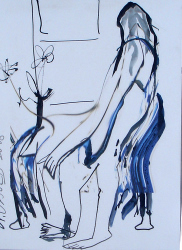 'Untitled' - Nabanita Javed - Ink drawing - 16 X 12