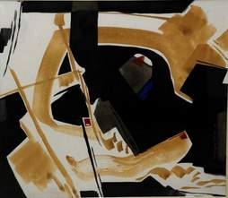 'Composition' - Niranjan Pradhan - Gouache - 17" x 20"