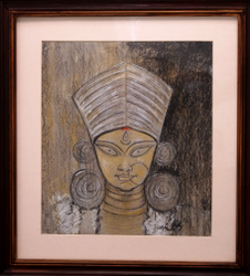 'Devi' - Nirban Ash - Pastel - 15" x 13"