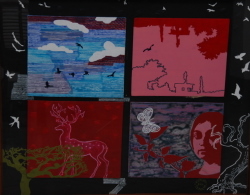 'Stillness and Satiety' - Pampa Panwar - Acrylic on Canvas - 25" x 31"