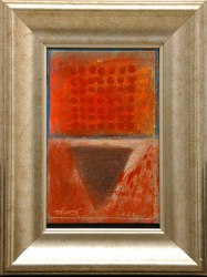 'Durga (2)' - Partha Dasgupta - Mixed Media on Board - 11" x 7"