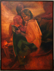 'Amar Durga' - Partha Pratim Mondal - Oil on Canvas - 48" x 36"