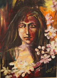 'Abhimani' - Pompa Dass - Acrylic - 10" x 7"