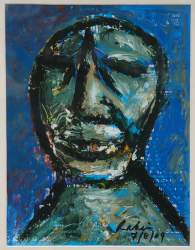 'Face (5)' - Rabin Mondal - Acrylic - 12" x 10"