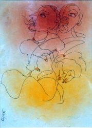 'Untitled_7' - Ramananda Bandyopadhyay - Mixed Media - 12" x 9"