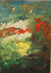 'Nature (2)' - Rina Mustafi - Acrylic - 10.5" x 7.5"