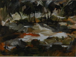 'Nature' - Rina Mustafi - Acrylic Colour on Paper - 11" x 15"