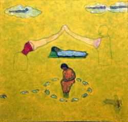 'Untitled' - Robin Roy - Tempera - 36" x 38"