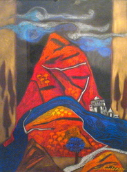'Prakriti - III' - Sohini Dhar - Dry Pastel on Paper - 30.2x23