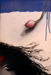 'Durga' - Suvomita Dinda - Acrylic on Canvas Board - 23x16