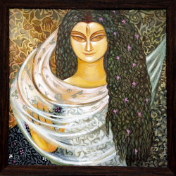 'Abhaya' - Tamali Dasgupta - Acrylic - 20" x 20"