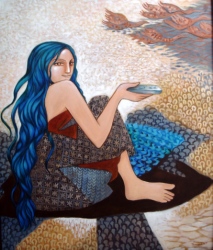 'Shakti' - Tamali Dasgupta - Acrylic on Canvas - 36” x 30”
