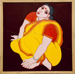 'Durga (3)' - Tapan Ghosh - Acrylic - 24" x 24"