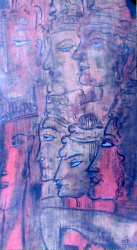 'Pauranik' - Uma Siddhanta - Mixed Media - 12X6.5